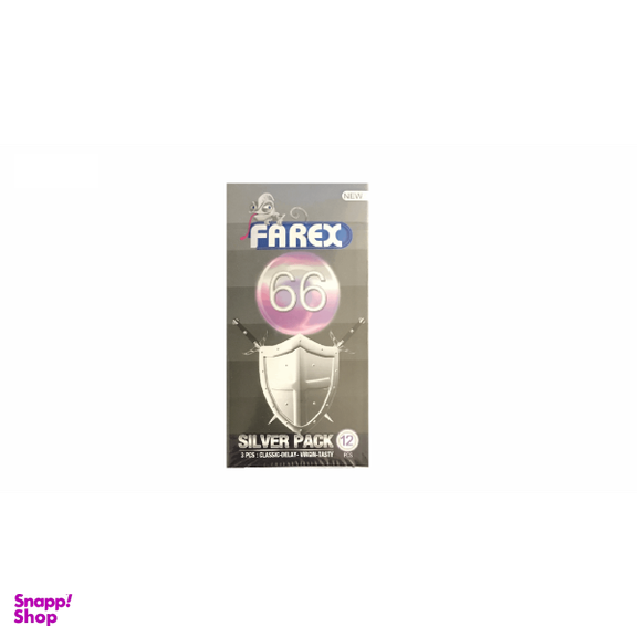 کاندوم فارکس (Farex) مدل Silver بسته 12 عددی