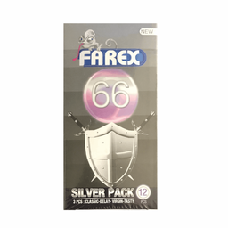 کاندوم فارکس (Farex) مدل Silver بسته 12 عددی