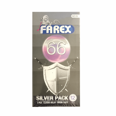 کاندوم فارکس (Farex) مدل Silver بسته 12 عددی