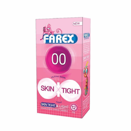 کاندوم فارکس (Farex) مدل Skin Tight 00 بسته 12 عددی