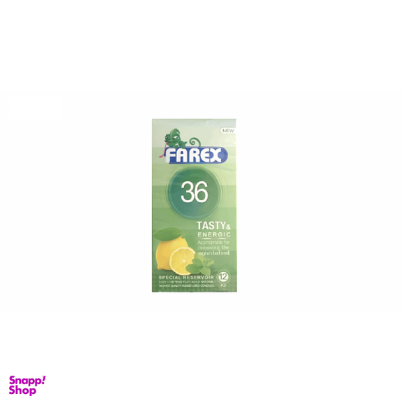 کاندوم فارکس (Farex) مدل Tasty 36 بسته 12 عددی