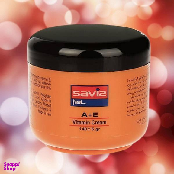 کرم مرطوب کننده دست و صورت ساویز (Saviz) مدل A+E حجم 140 میلی‌ لیتر بسته 2 عددی