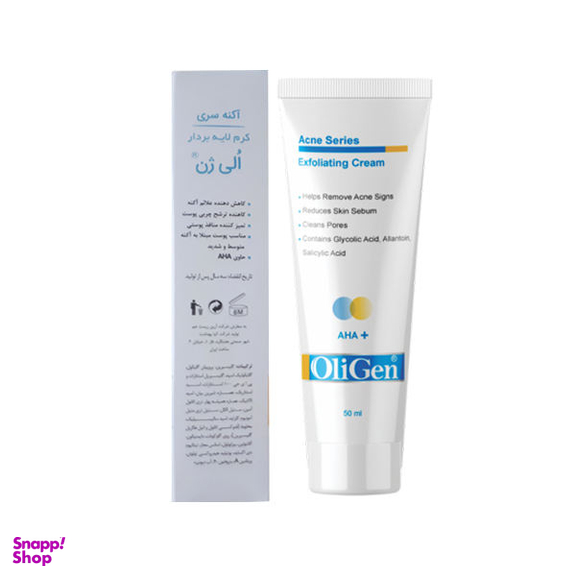 کرم ضد جوش اُلی ژن (Oligen) مدل لایه بردار حجم 50 میلی‌لیتر