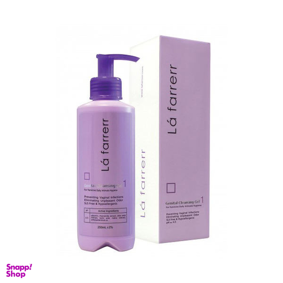 ژل بهداشتی بانوان لافارر (Lafarrerr) مدل Gentinal Cleansing Gel حجم 250 میلی‌ لیتر