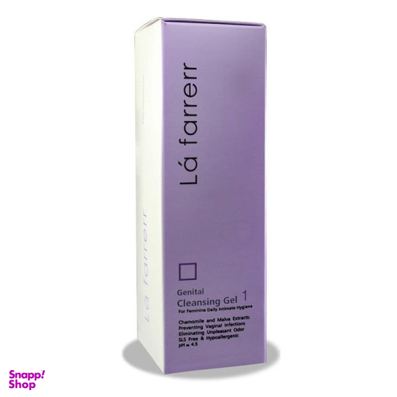 ژل بهداشتی بانوان لافارر (Lafarrerr) مدل Gentinal Cleansing Gel حجم 250 میلی‌ لیتر