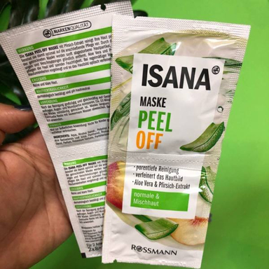 ماسک صورت ایسانا (Isana) مدل لایه بردار حاوی آلویه ورا حجم 16 میلی‌لیتر بسته 2 عددی