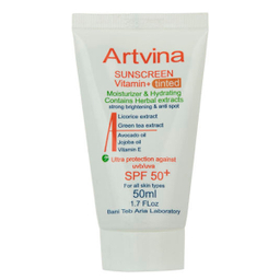 کرم ضد آفتاب آرت وینا (Artvina) مدل +Vitamin با SPF 50 رنگ Light Beige حجم 50 میلی‌‌ لیتر