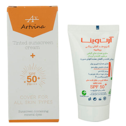 کرم ضد آفتاب آرت وینا (Artvina) مدل +Vitamin با SPF 50 رنگ Medium Beige حجم 50 میلی‌‌ لیتر
