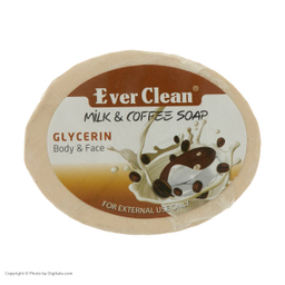 صابون گلیسیرینه اورکلین (Ever clean) مدل شیر قهوه وزن 65 گرم
