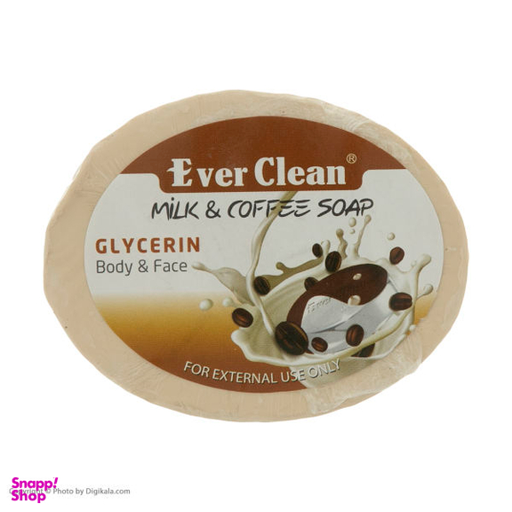 صابون گلیسیرینه اورکلین (Ever clean) مدل شیر قهوه وزن 65 گرم