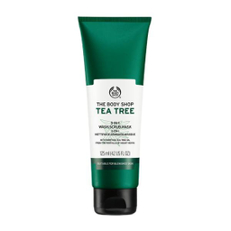 اسکراب شستشو صورت بادی شاپ (The Body Shop) مدل Tea Tree 3in1 حجم 125 میلی‌ لیتر