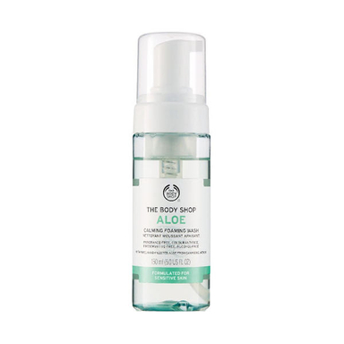 فوم شستشو صورت بادی شاپ (The Body Shop) مدل Aloe حجم 150 میلی‌ لیتر
