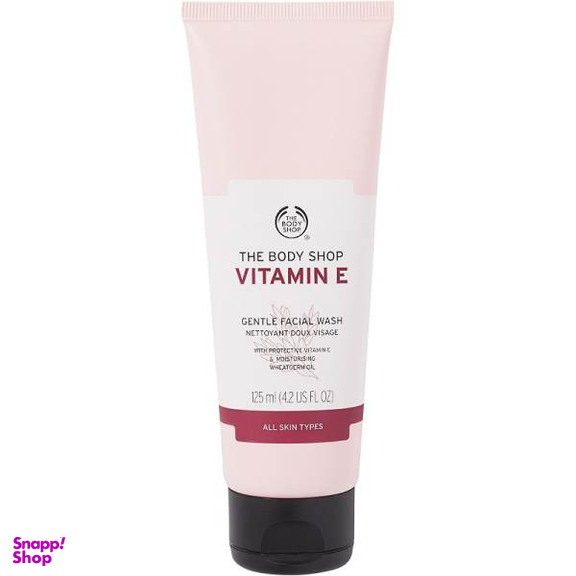 ژل شستشو صورت بادی شاپ مدل Vitamin E حجم 125 میلی‌ لیتر