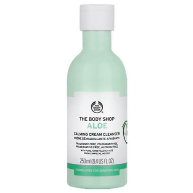 کرم پاک‌ کننده صورت بادی شاپ (The Body Shop) مدل Aloe حجم 250 میلی‌ لیتر