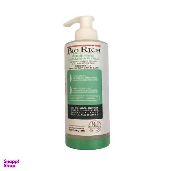 ژل شستشو صورت بایوریچ (Bio Rich) مدل Purifying CLEANSING حجم 200 میلیلیتر
