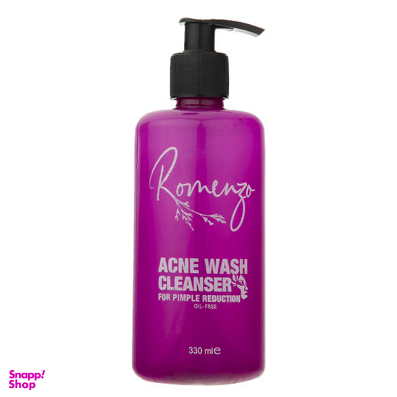 پاک‌ کننده آرایش صورت رومنزو (Romenzo) مدل Acne Wash حجم 330 میلی‌لیتر