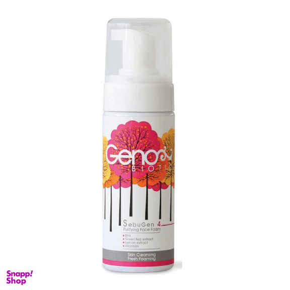 فوم شستشوی صورت ژنوبایوتیک (Geno Biotic) مدل Purifying حجم 150 میلی‌ لیتر