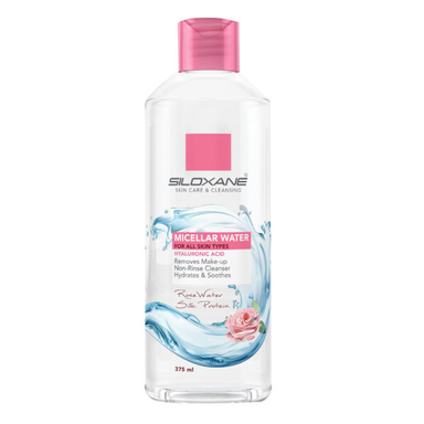 محلول پاک‌ کننده صورت سیلوکسان (Siloxane) مدل Rose Water حجم 375 میلی لیتر