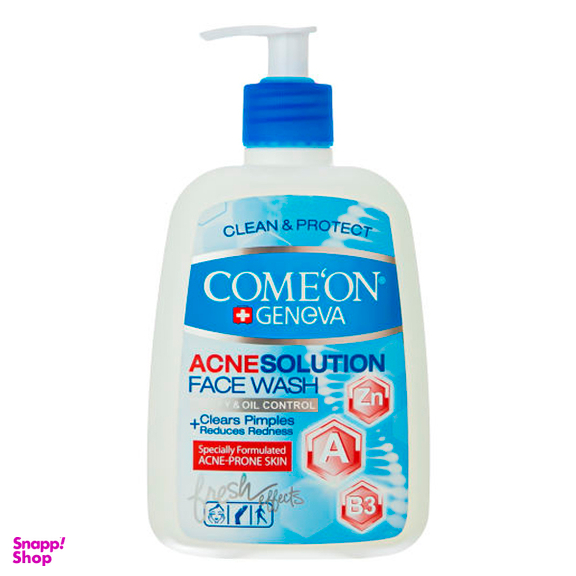 ژل شستشو صورت کامان (Comeon) مدل Acne Solution حجم 500 میلی‌ لیتر
