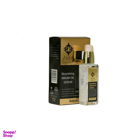 سرم مو مغذی آدرا (Adra) مدل Anti Frizz حاوی عصاره روغن آرگان و جوجوبا حجم 80 میلی‌ لیتر