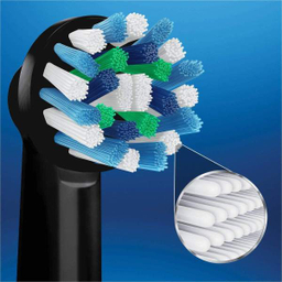 سری یدک مسواک برقی اورال بی (Oral B) مدل Cross action Black Edition بسته 4 عددی