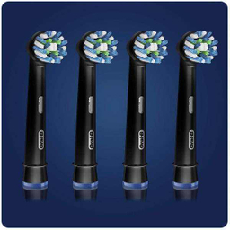 سری یدک مسواک برقی اورال بی (Oral B) مدل Cross action Black Edition بسته 4 عددی