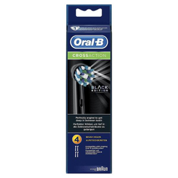 سری یدک مسواک برقی اورال بی (Oral B) مدل Cross action Black Edition بسته 4 عددی
