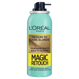 اسپری کانسیلر مو لورآل (Loreal) سری Magic Touch حجم 75 میلی‌لیتر مدل بلوند تیره