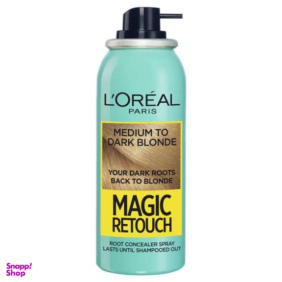 اسپری کانسیلر مو لورآل (Loreal) سری Magic Touch حجم 75 میلی‌لیتر مدل بلوند تیره