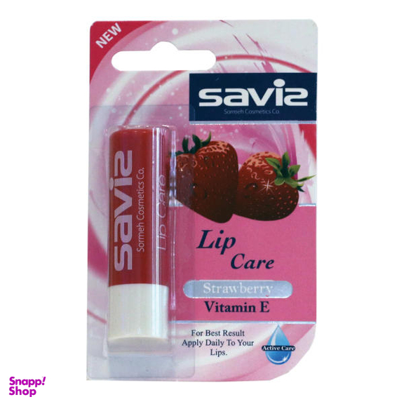 بالم لب ساویز (Saviz) مدل Strawberry وزن 4.5 گرم بسته 4 عددی