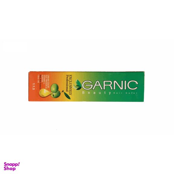 کیت رنگ مو گارنیک (Garnic) شماره 5.56 رنگ قهوهای ارغوانی متوسط حجم 120 میلیلیتر