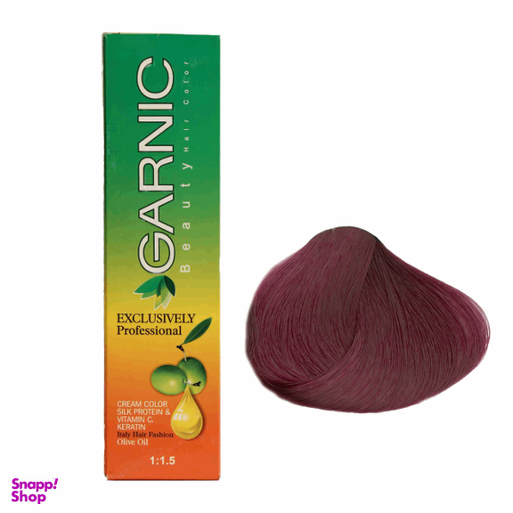 کیت رنگ مو گارنیک (Garnic) شماره 7.20 رنگ شرابی روشن