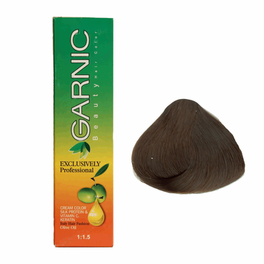 کیت رنگ مو گارنیک (Garnic) شماره 4.65 رنگ قهوه‌ای شکلاتی تیره