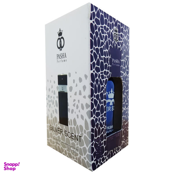 عطر جیبی مردانه پاشا (Pasha) مدل Silver Scent حجم 40 میلی‌لیتر