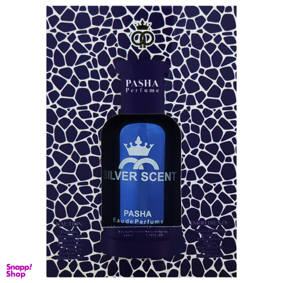 عطر جیبی مردانه پاشا (Pasha) مدل Silver Scent حجم 40 میلی‌لیتر