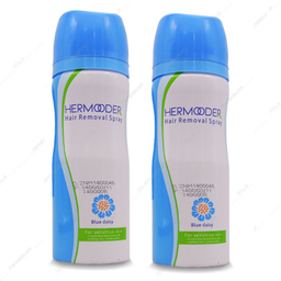 اسپری موبر بدن هرمودر (Hermooder) مدل Blue Daisy حجم 200 میلی‌لیتر مجموعه 2 عددی