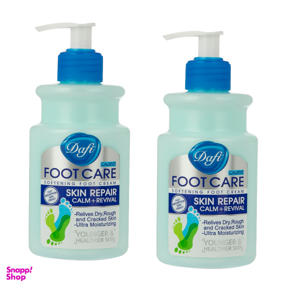 کرم رفع ترک پا دافی (Dafi) مدل Non Greasy حجم 343 میلی‌لیتر مجموعه 2 عددی