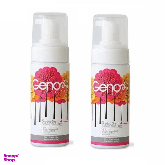 فوم شست و شوی صورت ژنو (Geno) ضد آکنه حجم 150 میلیلیتر مجموعه 2 عددی