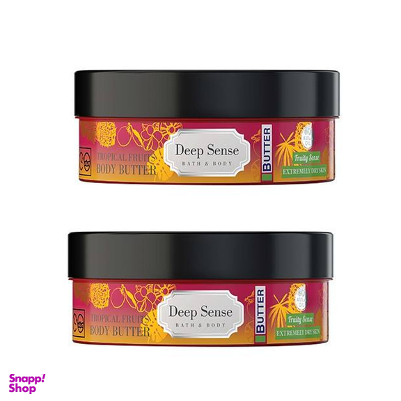 کره بدن دیپ سنس (Deep sense) مدل تروپیکال حجم 200 میلی لیتر مجموعه 2 عددی