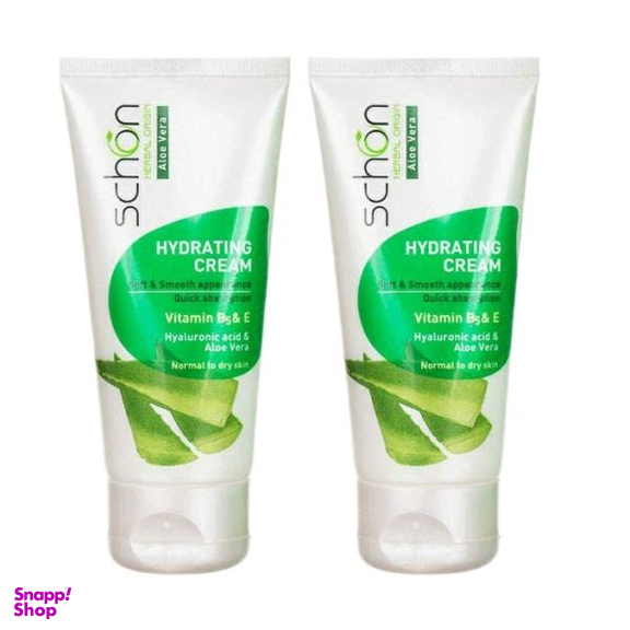 کرم مرطوب کننده شون (Schon) حاوی عصاره آلویه ورا حجم 50 میلیلیتر مجموعه 2 عددی