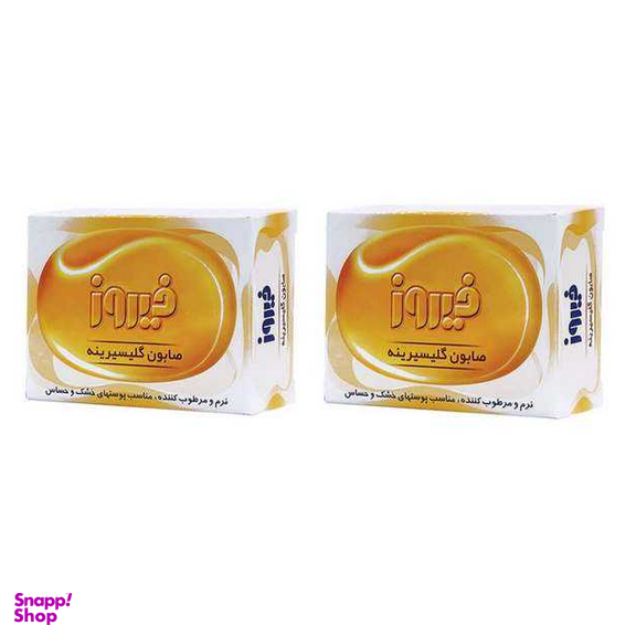 صابون بچه گلیسیرینه فیروز (Firooz) مقدار 100 گرم مجموعه 2 عددی