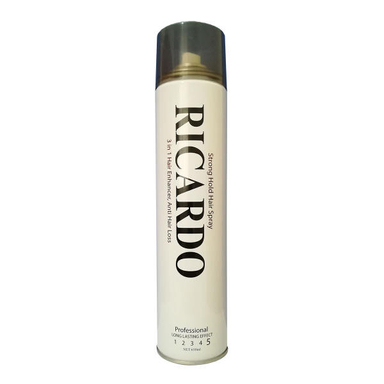 اسپری نگهدارنده حالت موی سر ریکاردو (Ricardo) مدل Strong Hold حجم 500 میلی لیتر