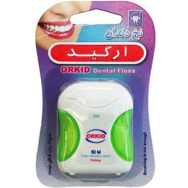 نخ دندان ارکید (Orkid) مدل فانتزی بدون فلوراید رنگ سبز 50 متر