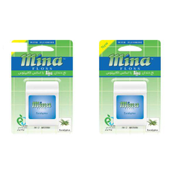 نخ دندان مینا (Mina) مدل Eucalyptus طول 50 متر بسته 2 عددی