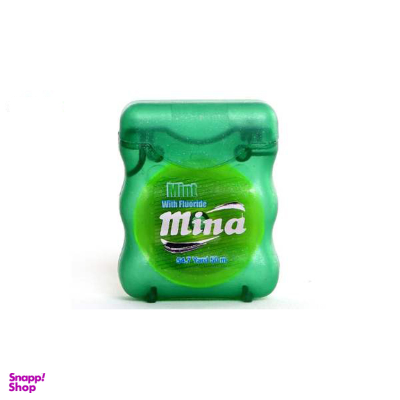 نخ دندان مینا (Mina) مدل Narrow با اسانس نعناع طول 50 متر بسته 4 عددی