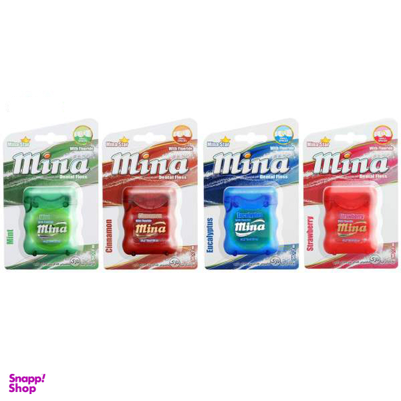 نخ دندان مینا (Mina) مدل نازک مجموعه 4 عددی