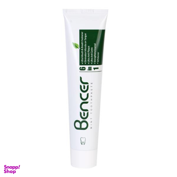 خمیر دندان بنسر (Bencer) مدل Mint حجم 80 میلی لیتر