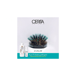 پک شامپو ضد ریزش کافیین و هیروتونیک گیاهی T2 سری تا (Cerita) مدل Herbal بسته 2 عددی
