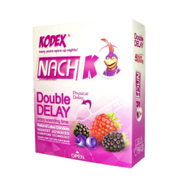 کاندوم تاخیری ناچ کدکس (Nach Kodex) مدل Double Delay بسته 3 عددی