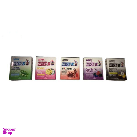 کاندوم تاخیری ناچ کدکس (Nach Kodex) کدNarges 124 بسته 3 عددی